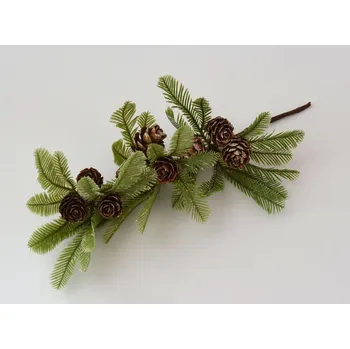 umělá květina Umělé květiny - Jehličí s šiškami
