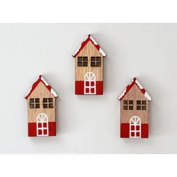 Dřevěné dekorace - Domek se samolepkou