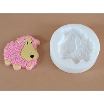 Silikonová forma - Ovečka reliéf 40 x 45 mm