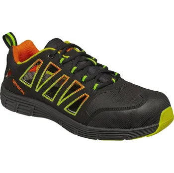 Pracovní obuv BENNON REBEL S1P ESD Green Low pracovní obuv černo zelená 36