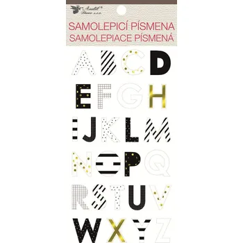 samolepka Samolepky 3D písmenka 9,5 x 21 cm