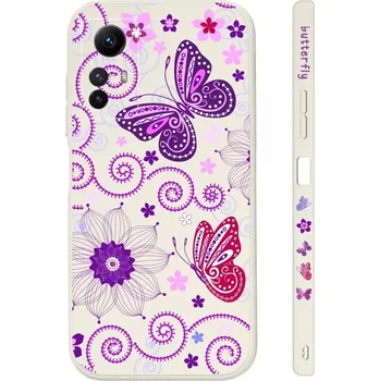 Pouzdro na mobilní telefon Kryt Design Xiaomi Redmi Note 12S Fialoví motýlci (obal neboli pouzdro na Xiaomi Redmi Note 12S)