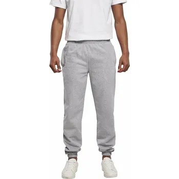 Build Your Brand Basic Běžné tepláky z měkké bavlněné směsi s postranními kapsami Barva: šedá melír, Velikost: XXL BYBB002