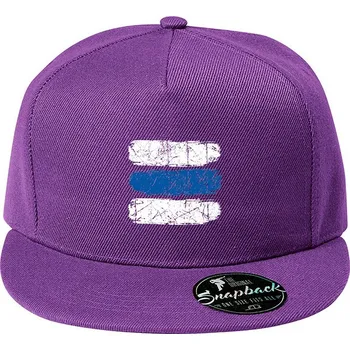 Kšiltovka Kšiltovka Turistická značka - modrá, Barva Fialová, Velikost 20,5×11 cm , Canvas Kšiltovka snapback Bezvatriko.cz 2079