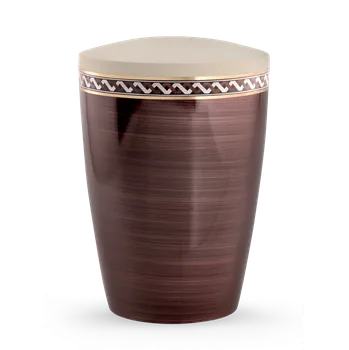 Smuteční dekorace Ekologická urna Intarsia IV - Vlny