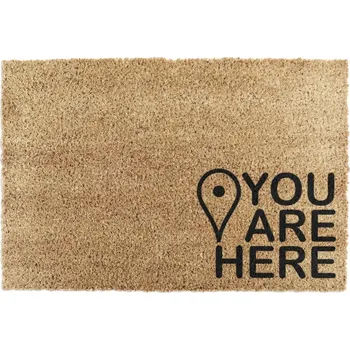Rohožka Rohožka z kokosového vlákna 40x60 cm You Are Here – Artsy Doormats ID_659708