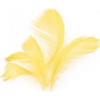 Peří - žluté - 10 g - 229004