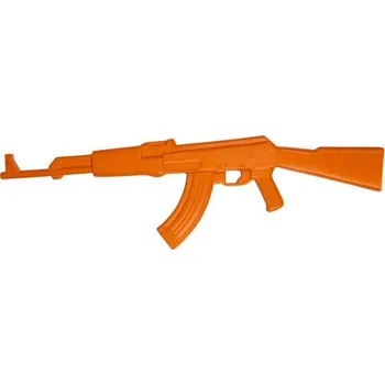 Příslušenství pro sportovní střelbu Maketa samopal cvičný AK-47 gumový ORANŽOVÝ + Doprava zdarma na další nákup