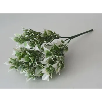 umělá květina Umělé květy - Ruscus bílo-zelený