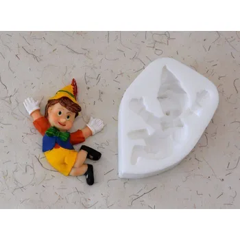 Silikonová forma - Skřítek 2D reliéf 65 x 86 x 20 mm