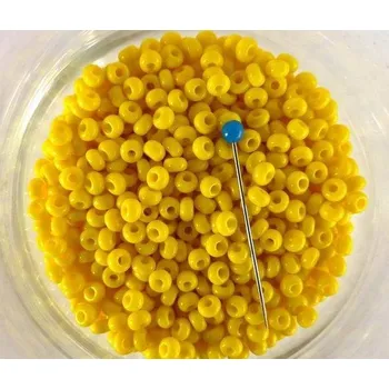 Dětské navlékací korálky Rokail perličky 50g odstín ž83110 Rokail perličky 50g odstín ž83110-4 - 5,1 mm