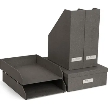 Kartonové organizéry na dokumenty v sadě 5 ks Holger – Bigso Box of Sweden ID_1651744