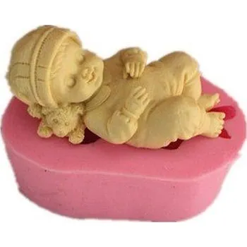 Silikonová forma - Miminko chlapeček 95 x 51 x 41 mm