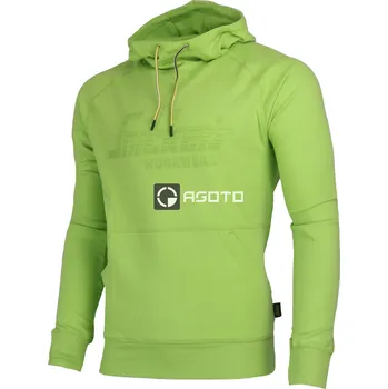 Pánská mikina SNICKERS Bright zelená pánská mikina s kapucí XXL