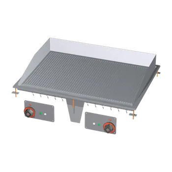 Grilovací deska 75x55 drop-in elektrická chromovaná rýhovaná 400 V | RM - FTRD-68ETS