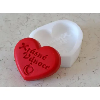 Silikonová forma - mýdlo KRÁSNÉ VÁNOCE - BAŇKA © 80 x 68 x 15 mm