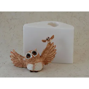 Silikonová forma - Sovičky létající 135 x 50 x 90 mm