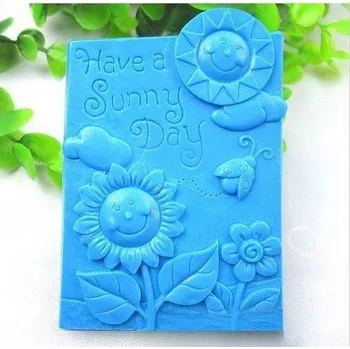 Silikonová forma - mýdlo Slunečný den 58 x 86 x 22 mm