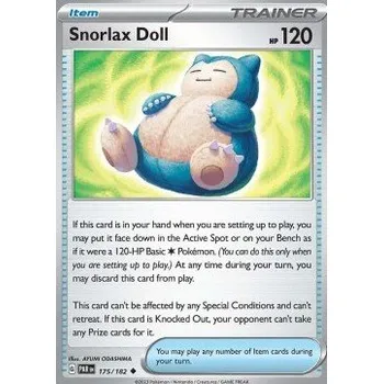 Volný čas Pokémon PAR 175/182 Snorlax Doll - Paradox Rift Stav: Near Mint, Verze: NORMAL