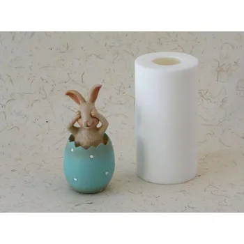 Silikonová forma - Zajíček NEVIDÍM - prům. 60 x 125 mm