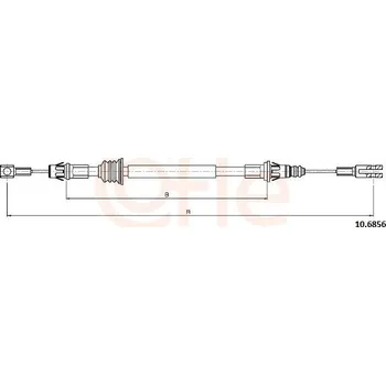 Autodíl Tažné lanko, parkovací brzda COFLE 10.6856