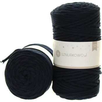 Příze Sznurkowo Bavlněná šňůra 3mm tmavě modrá