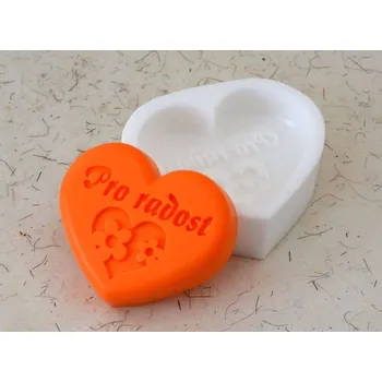 Silikonová forma - mýdlo PRO RADOST © 80 x 68 x 15 mm