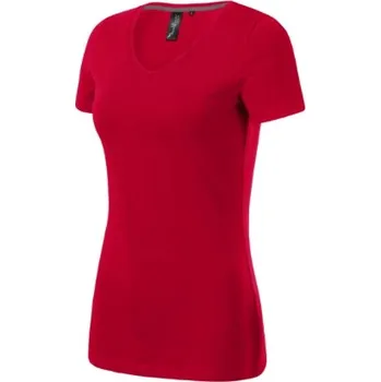pracovní tričko Malfini Action V-neck Tričko dámské formula red