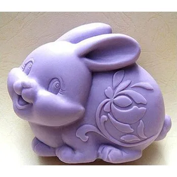 Silikonová forma - Zajíc 80 x 70 x 35 mm