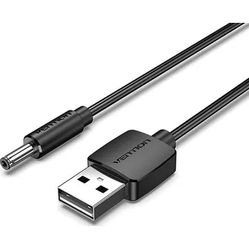 Datový kabel Vention USB to DC 3.5mm Charging Cable Black 1.5m