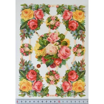 Lesklé obrázky do mýdel - Květiny T