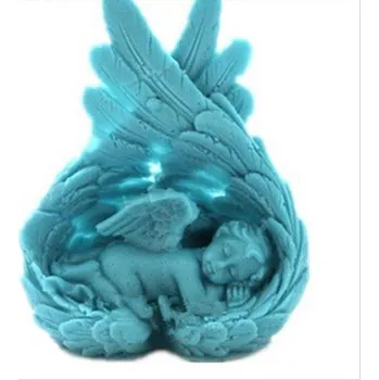 Silikonová forma - Andělíček v křídle - 66 x 36 x 80 mm