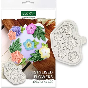 Forma na pečení Květiny silikonová forma CE0085