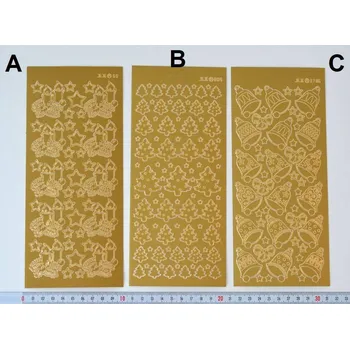 samolepka Samolepky - Kontury obrysové - ZLATÉ G