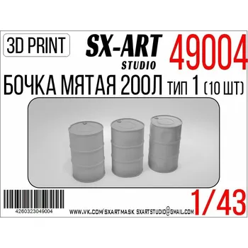autíčko 1/43 Damaged Barrel 200l type 1 (10 pcs.)