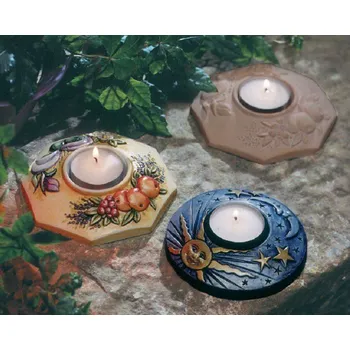 Forma na odlévání Forma na odlévání sádry, model. hmot - Svícny 2 ks - A