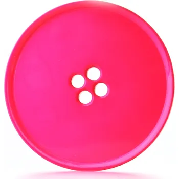Knoflík Pro Háčkování Knoflík kulatý plast 39 mm fuchsiový