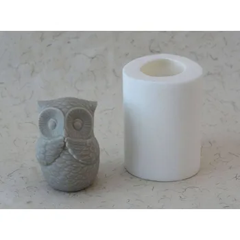 Silikonová forma - Sova NEMLUVÍM 65 x 68 x 95 mm