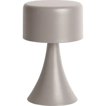 Lampička Present time Hnědošedá kovová stolní LED lampa Reno