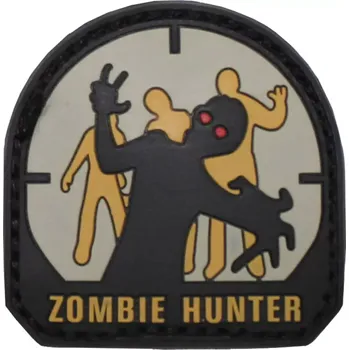 Nášivka Nášivka na suchý zip 3D Zombie Hunter (PVC velcro zombie hunter MFH 36511A)