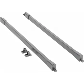 Nábytkové kování MBPRO Čtvercová podélná lišta pro zásuvky MBPRO 450mm antracitová