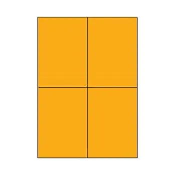 Speciální papír Samolepicí etikety 105 x 148,5mm, A4 (100 ks) reflexní oranžová