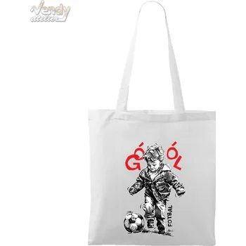 Plátěná taška - Fotbalista junior Barva: Bílá