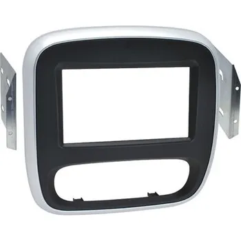 Autorádio Adaptér 2DIN rádia RENAULT Trafic (14->) / OPEL Vivaro (14->) / NISSAN NV300 Barva: černo-stříbrná