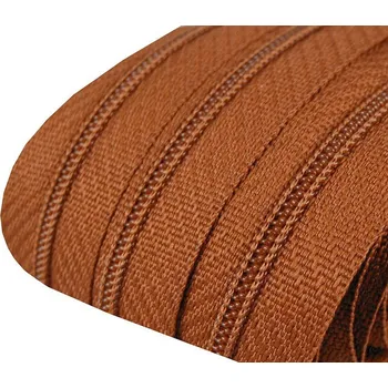 Zip Pro Háčkování Zip spirálový 3 mm metráž - středně hnědá 5 m