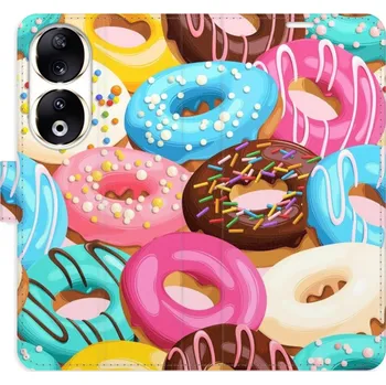Pouzdro na mobilní telefon Flipové pouzdro iSaprio - Donuts Pattern 02 - Honor 90 5G