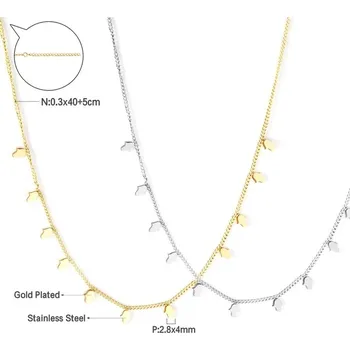 Náhrdelník Elegantní náhrdelník z chirurgické oceli - ruka,Zlatá