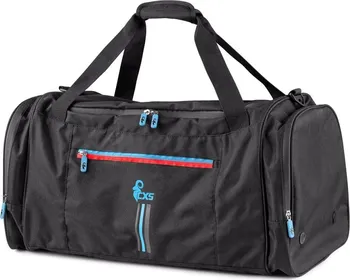 Sportovní taška CXS Leonis 105 l černá/modro-červené doplňky