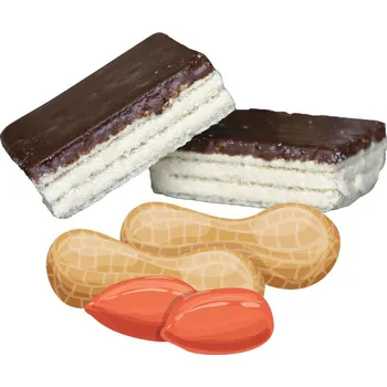 124 - Arašídové oplatky polomáčené 600g