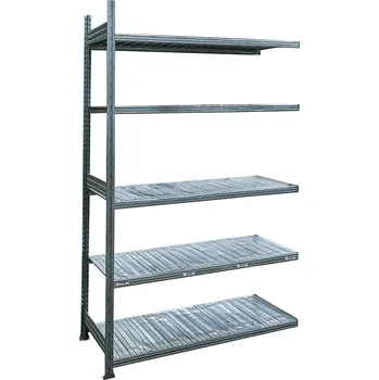 Dílenský regál Přídavný použitý policový regál, 2500x1800x700 mm, 5 polic